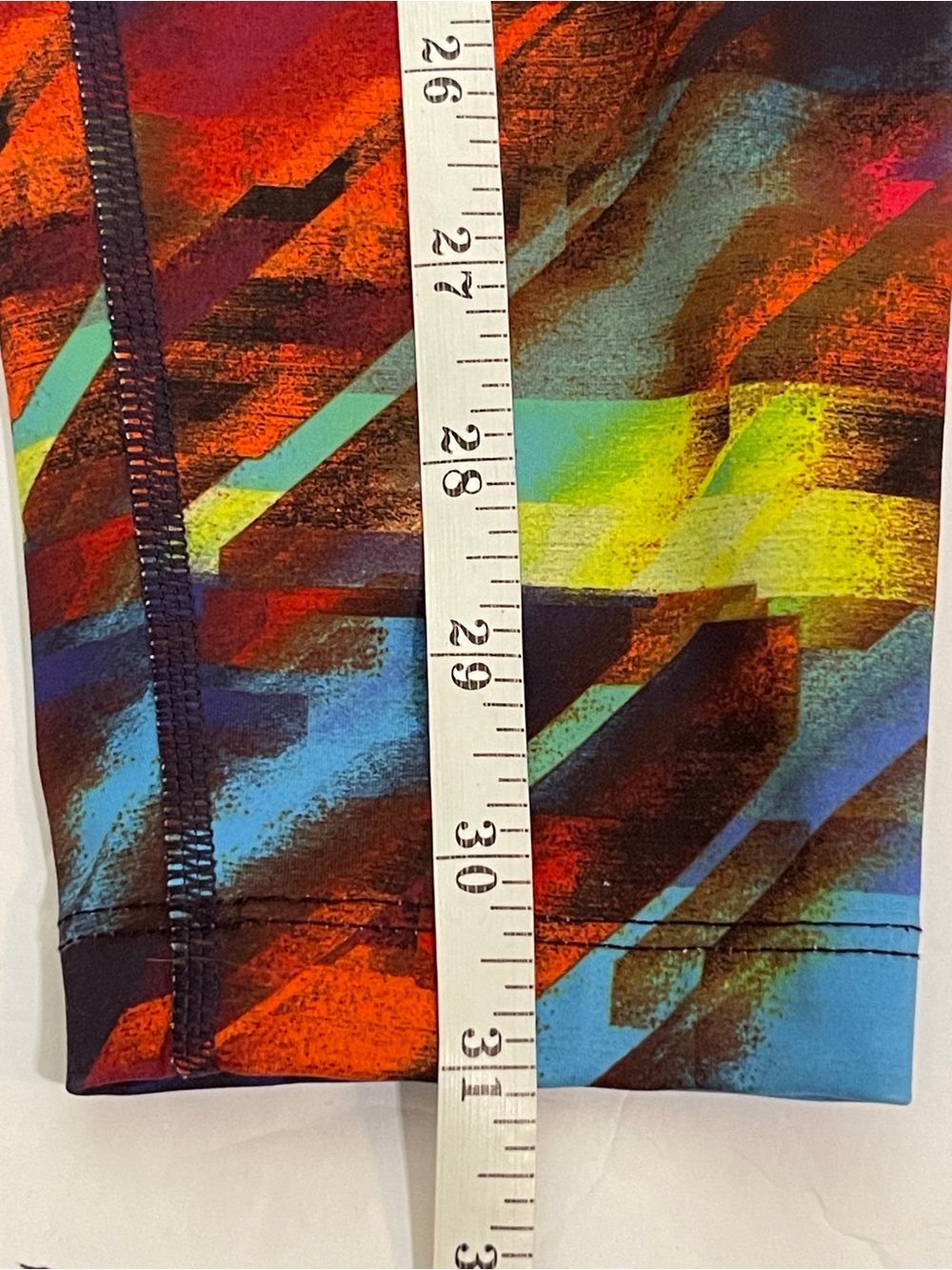 Athleta Abstract Print Leggings XS Colorful Running Yoga Gym Athleisure Workout - Picture 8 of 8